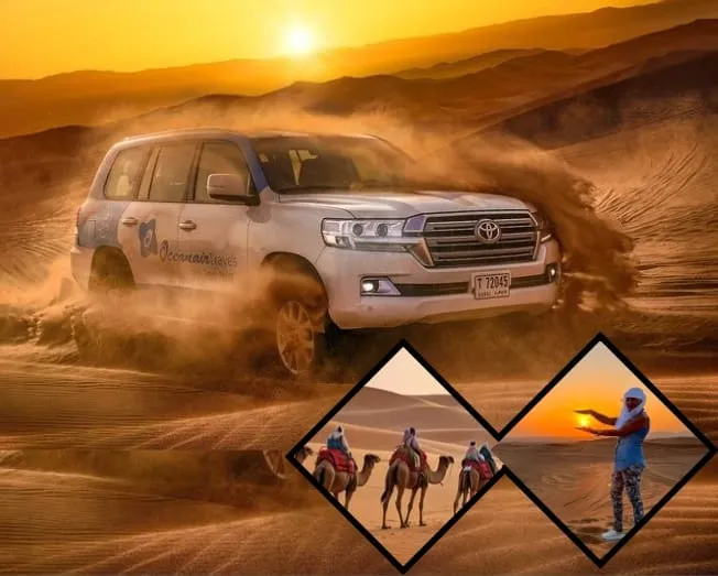 Sunrise desert safari Dubai dunes